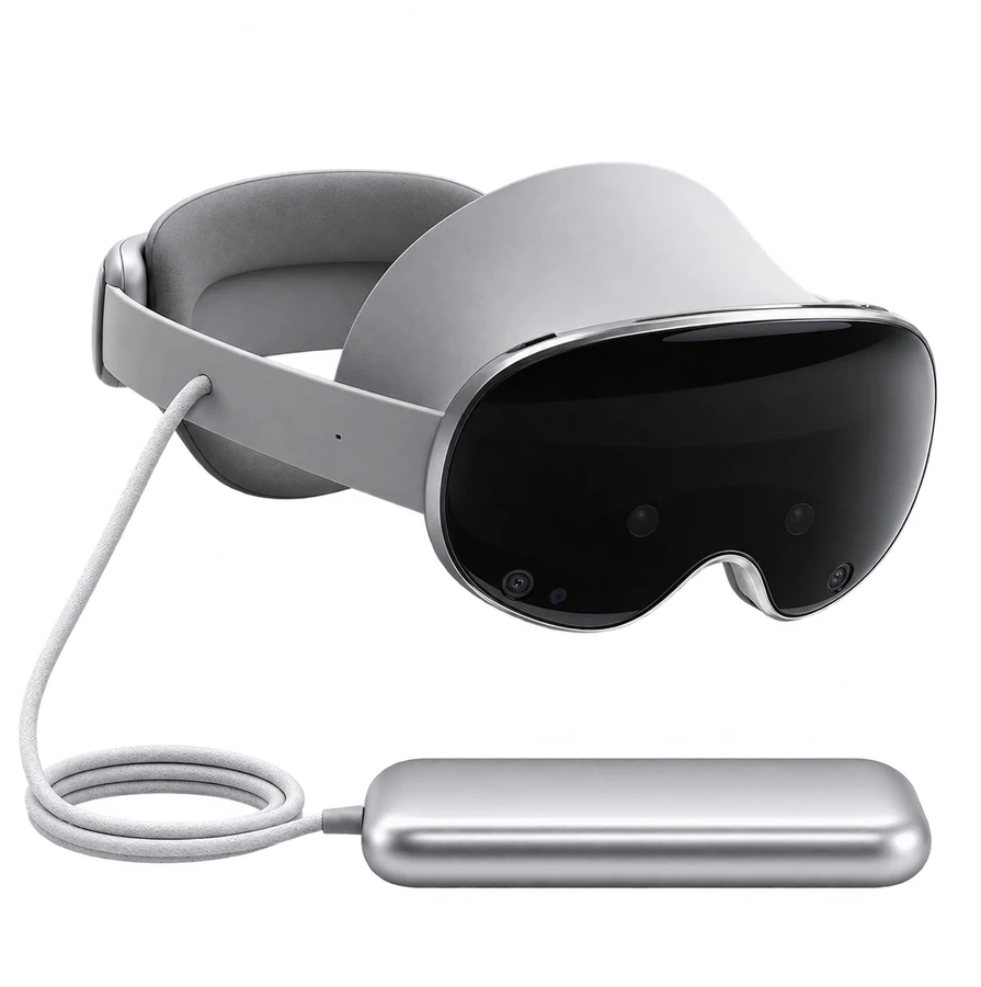 Samsung Galaxy XR con su batería externa